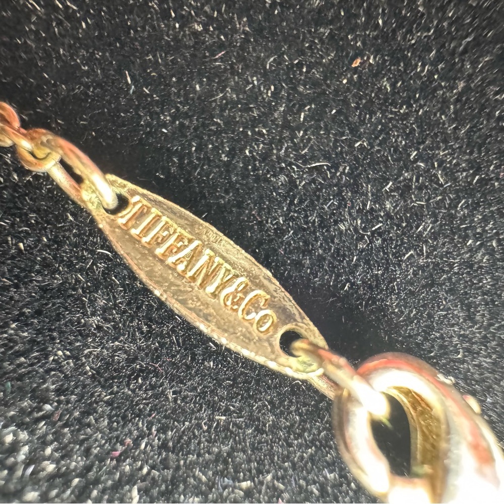 VTG Tiffany & Co. 925 Silver Circle 1837 Pendant 17” Necklace - Picture 6 of 8